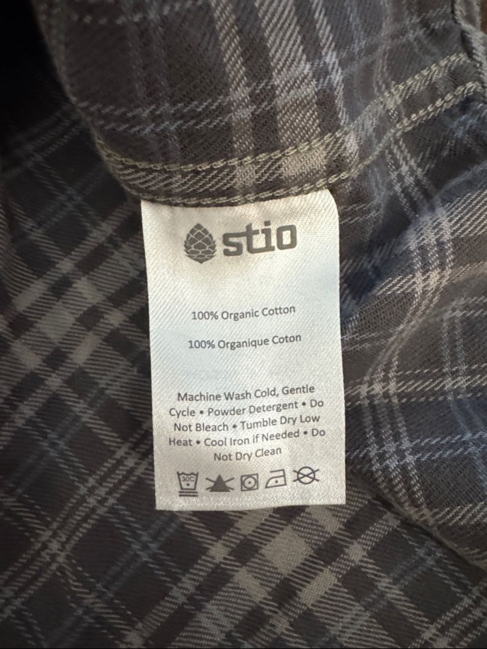 Men’s Stio Organic Cotton Plaid Long Sleeve Button Down Shirt - Picture 6 of 9